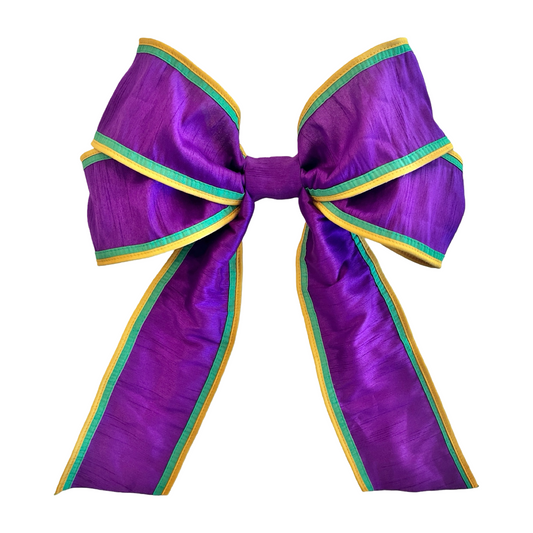 Mardi Gras Dupioni Bow