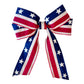 Canvas Embroidered Stars & Stripes Bow