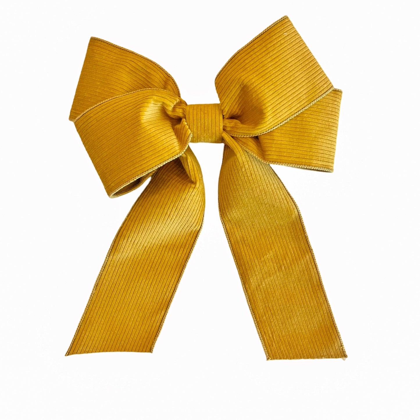 Mustard Corduroy Bow