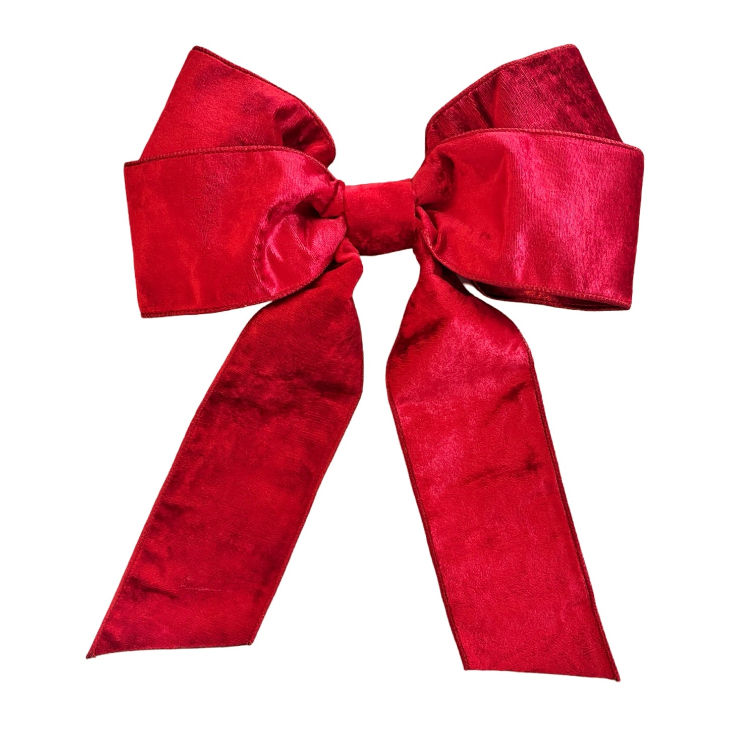 Red Crown Velvet Bow