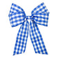 Royal Blue Check Bow