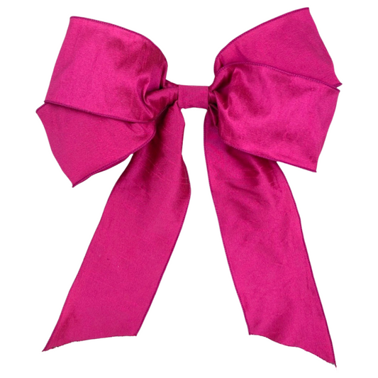 Hot Pink Dupioni Bow