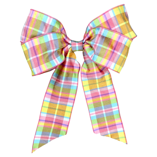 Colorful Plaid Bow