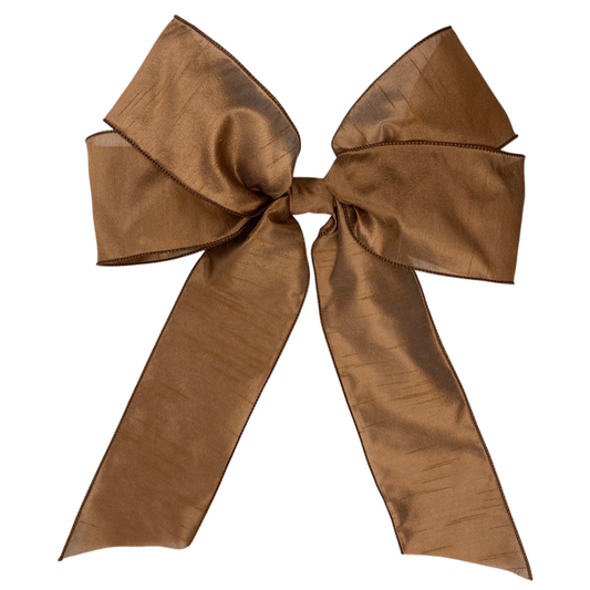 Copper Dupioni Bow