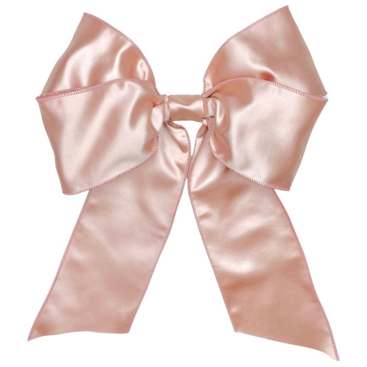 Pearl Blush Satin Bow